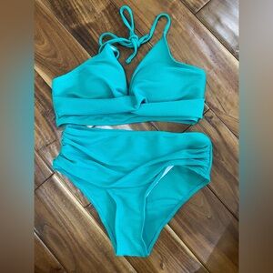 SHEIN Vibrant Green Bikini Set